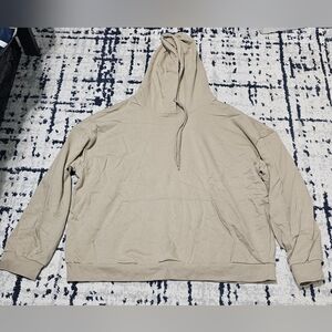 Beige Hoodie with Front Pocket XL